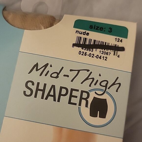SPANX SHAPER MID THIGH NUDE COLOR SHORTS PANTY TUMMY CONTROL SLIMMING NWT SZ 3 - Picture 3 of 10